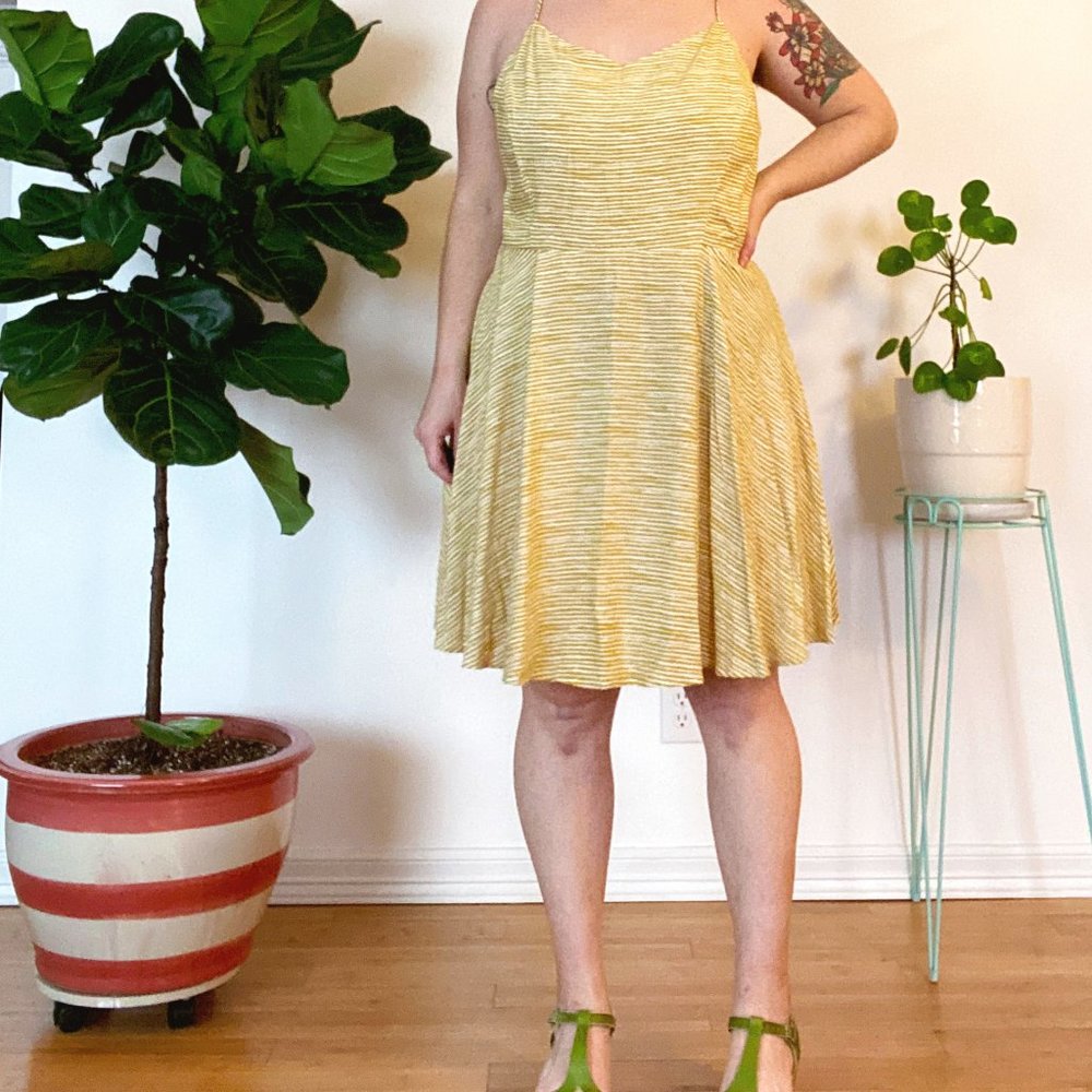 NWT Yellow Spaghetti Strap Old Navy Dress XXL Tall